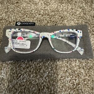 Peepers Terrazzo Focus Reading Glasses w tags 1.50